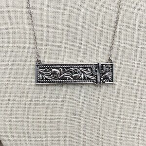 Wild West Saguaro Cactus Bar Necklace